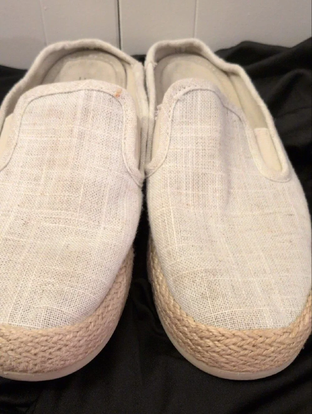 Esprit Cream Slip-On Espadrille Loafers